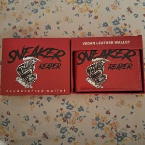 Red Vegan Leather Wallet